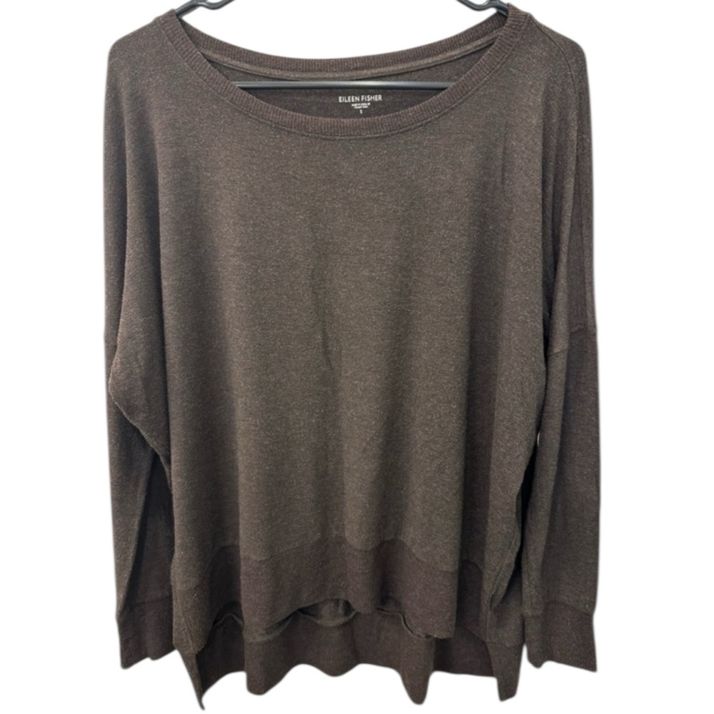 Eileen Fisher Jersey Knit Oversized Pullover  Small